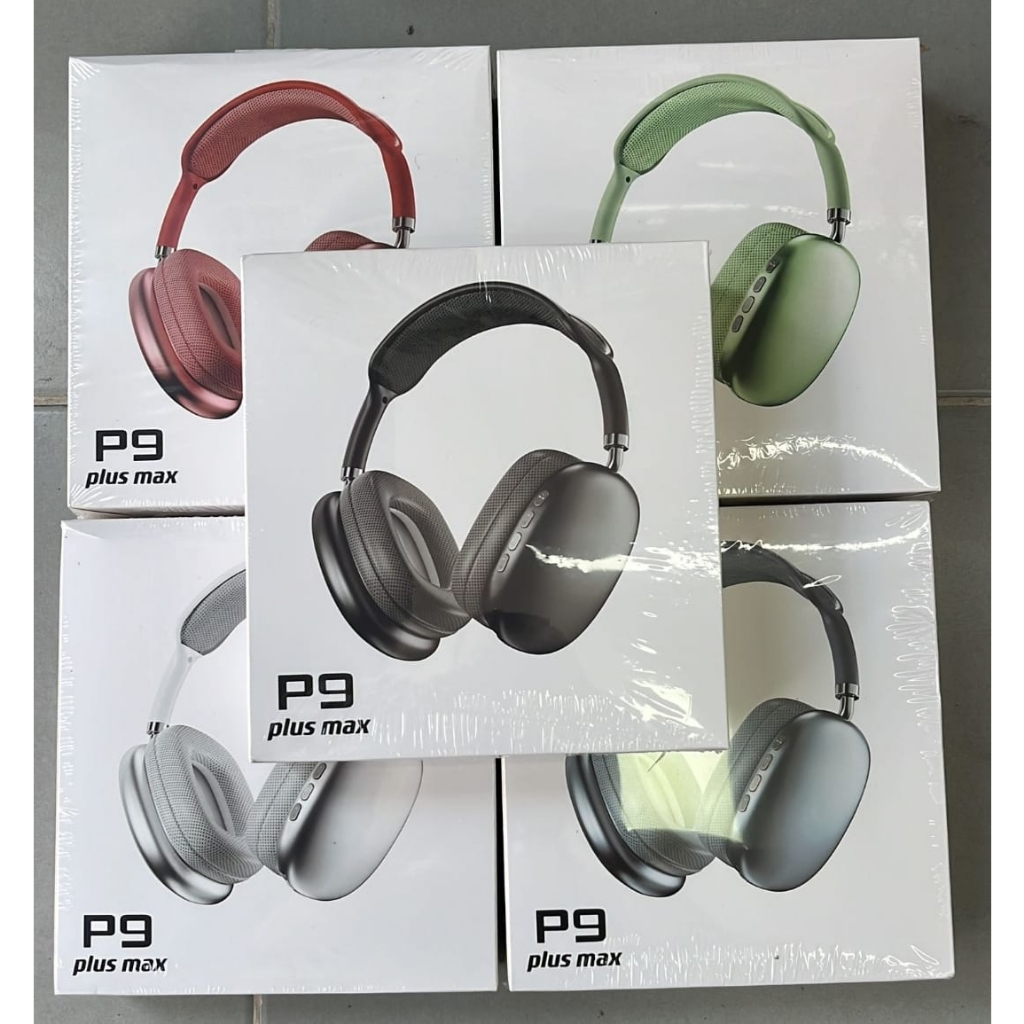 Fones De Ouvido Sem Fio - P9 Plus, Headset Estéreo Com Som Baixo De Alta Qualidade e 2023