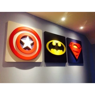 Quadros Herois 40cm em alto relevo