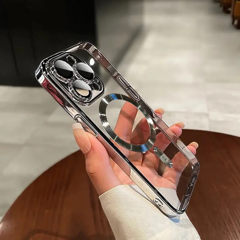 Case Capinha IPhone Magnética MagSafe ( Sem Fio ) Para IPhone 14 , 14 Plus , 14 Pro e 14 Pro Max