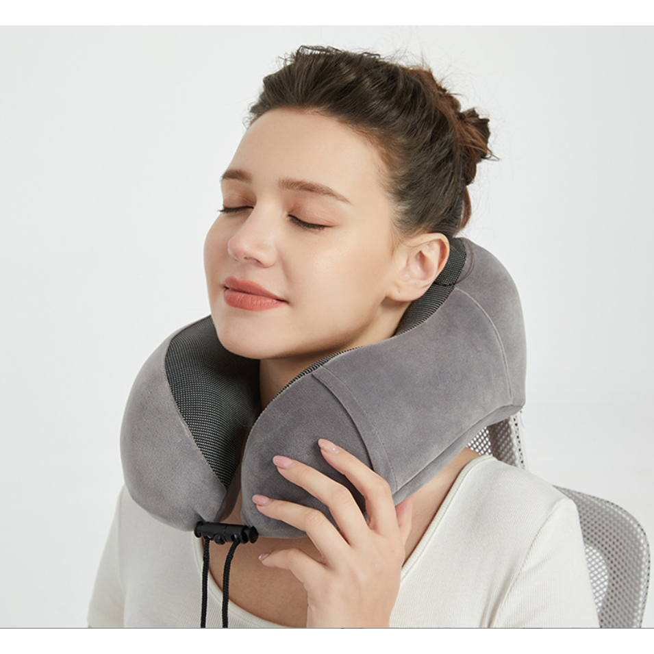 Almofada Travesseiro Pescoço Descanso Viagem Confortável Espuma viscoelástica tipo Nasa
