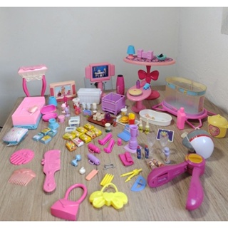 Kawaii Casa De Bonecas Em Miniatura Acessórios Crianças Brinquedos Para  Aspirador De Pó Cozinha Comida Barbie 30 Centímetros Jogo DIY Presente De  Aniversário Da Menina