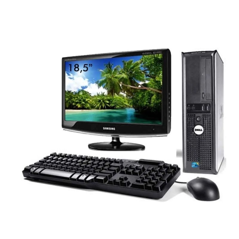 Foto de kit Pc Computador Completo Core 2 Duo ou Core i3 Memoria 4gb HD500GB Monitor 19 Teclado Mouse Wi-Fi Win 10