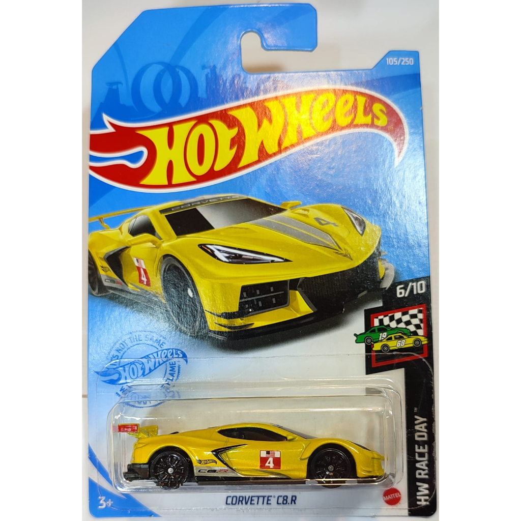 Hot Wheels Corvette C8 R Esportivo Amarelo Mattel GRX31 em Promoção na  Americanas