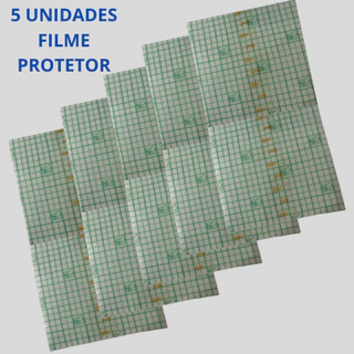 Curativo Filme x Transparente Vital Derme Rolo 5 Unidades10cm x 20 cm Fixação em Pele Tatuagem