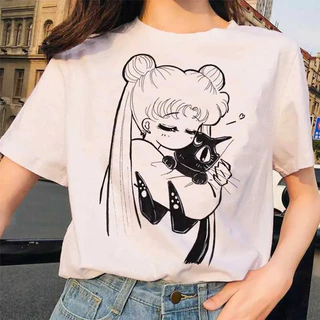 Camiseta Estampa Sailor Moon Camisa Masculina Feminina Basic