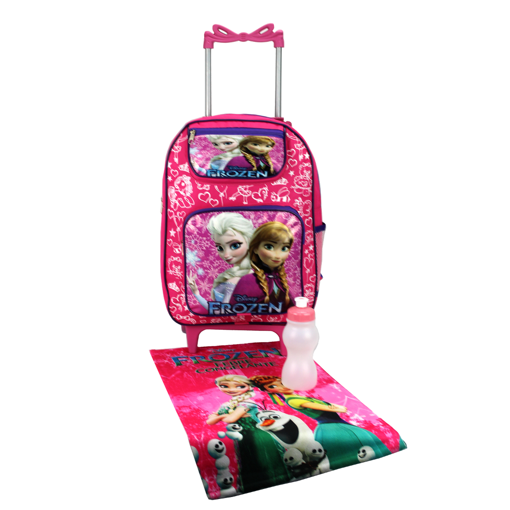 Mochila Escolar Frozen Infantil Tam G Com Rodas