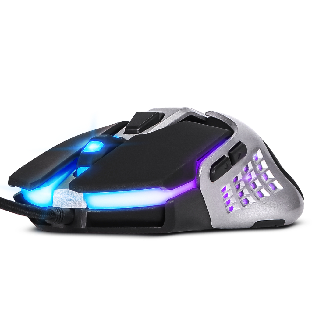 Mouse Gamer 4800dpi Sensor Laser Óptico Ergonômico Profissional 6 Botões Usb Led Rgb com Fio Cabo 1,50m para Pc Computador Notebook Mac Xbox Series One S X PS5 e PS4