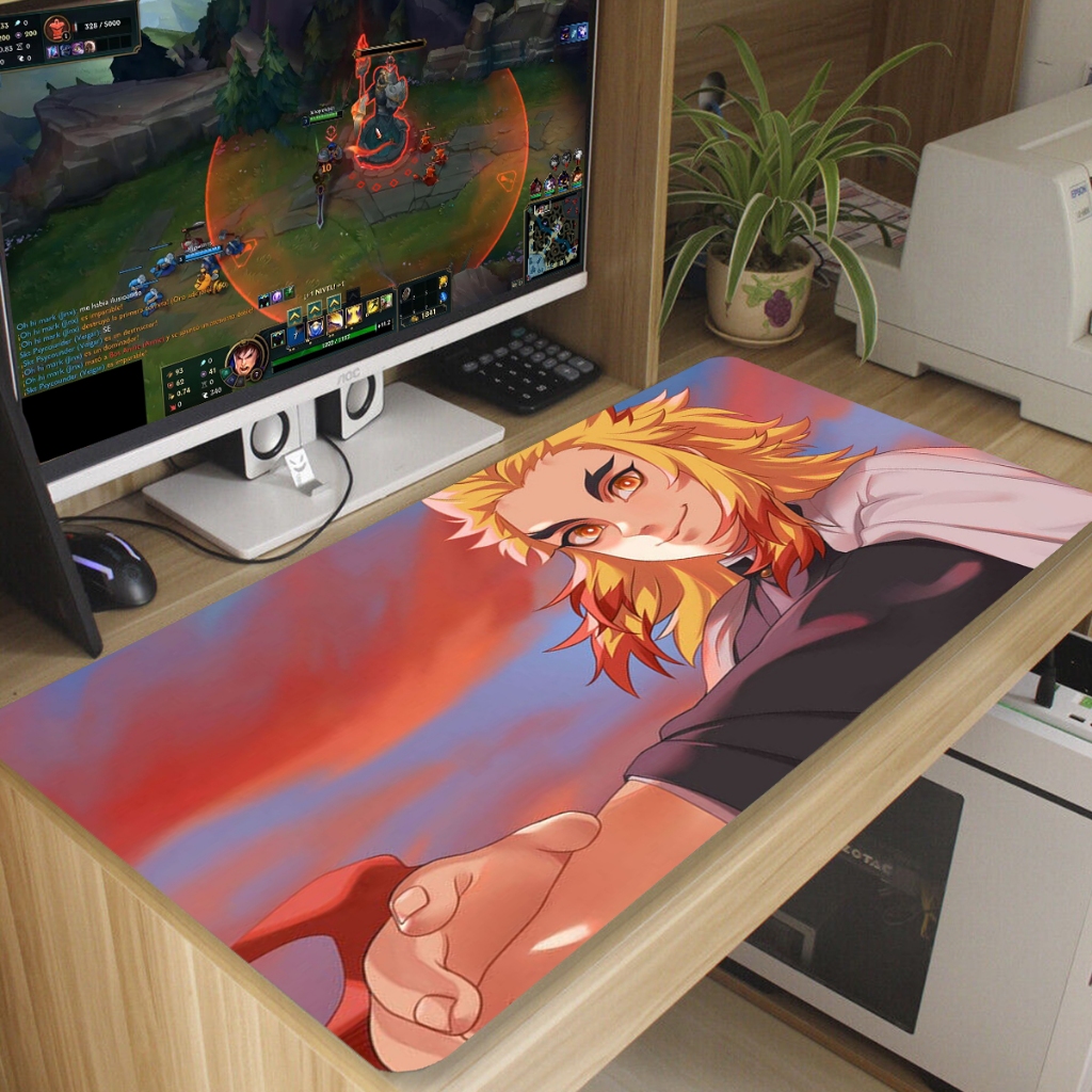 Mouse Pad Kimetsu Anime Antiderrapante Diversas Estampas 70x35 cm M234