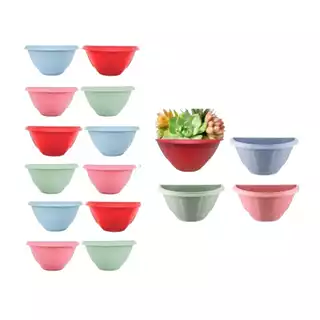 24 Vasos de Parede Coloridos Meia Lua Mini Para Jardim Vertical