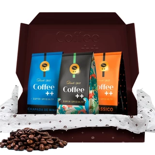 Kit 3 Pacotes Café Especial Em Grãos Queridinhos Coffee Mais - 3 pacotes de 250 gramas cada
