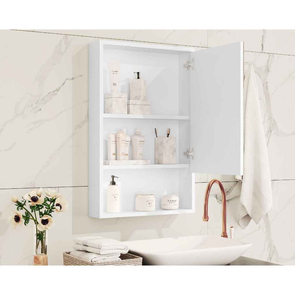 ESPELHEIRA GAIA PARA BANHEIRO COM NICHO BRANCO