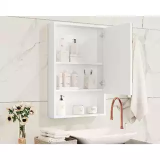 ESPELHEIRA GAIA PARA BANHEIRO COM NICHO BRANCO