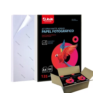 Papel Forografico Matte Adesivo 135gr A4 -100 Folhas Original