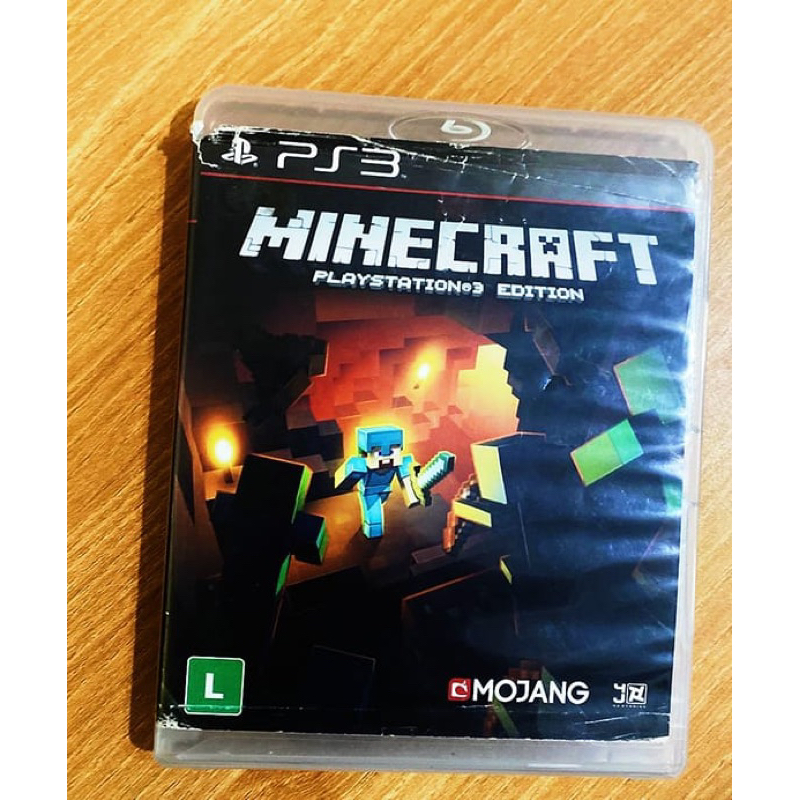 jogo Minecraft Ps3 na caixa sem encartes em otimo estad