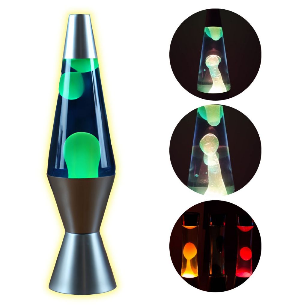 Lava Lamp Luminária Abajur de Lava Bolha Grande 41 cm Vermelho Azul Rosa Laranja 110V