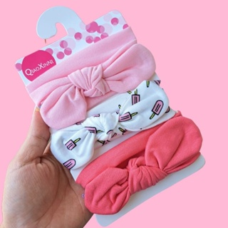 Faixa de cabeça estampada para bebê, turbante largo para pintar cabelo,  estampa de letras, enfeite em tecido de waffle, acessórios infantis para  meninas, 15 fábricas - AliExpress