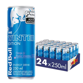 Energetico Red Bull Winter Cereja e Frutas Silvestres 250ml - 24 Latas