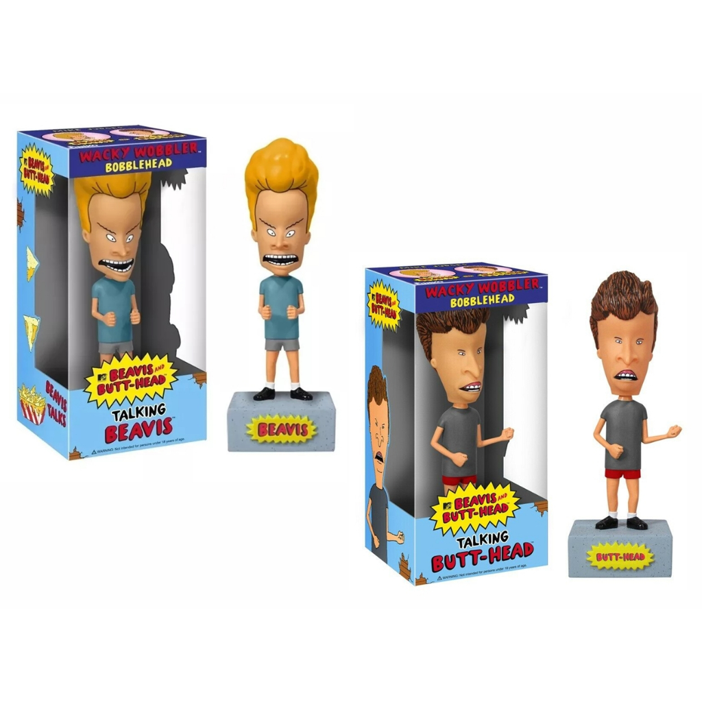 Boneco Funko Wacky Wobbler Beavis and Butt-Head MTV Com Som