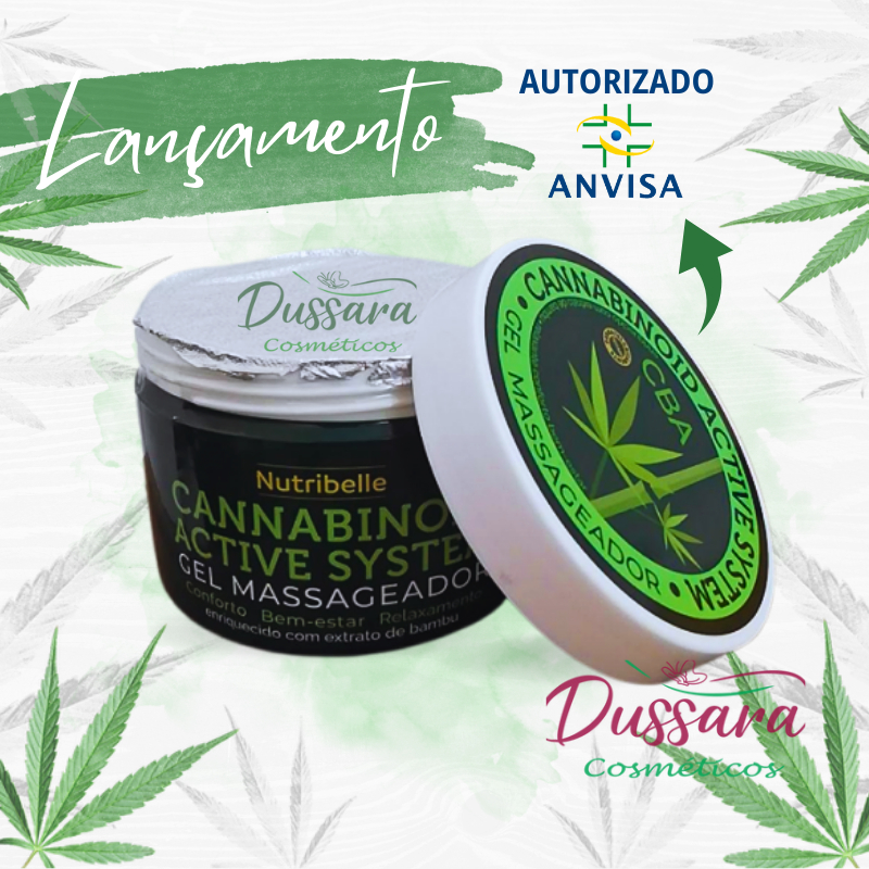 Gel Massageador Cannabinoid ACTIVE SYSTEM 250g Nutribelle (Aprovado)