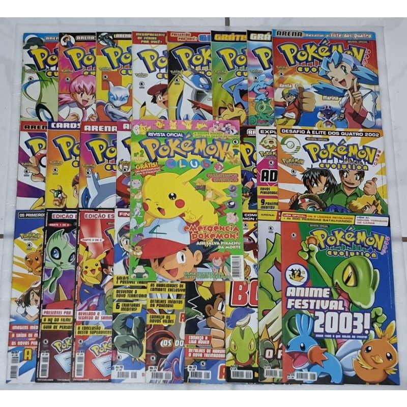 Coleção Revistas Pokemon Club Evolution e Passatempo