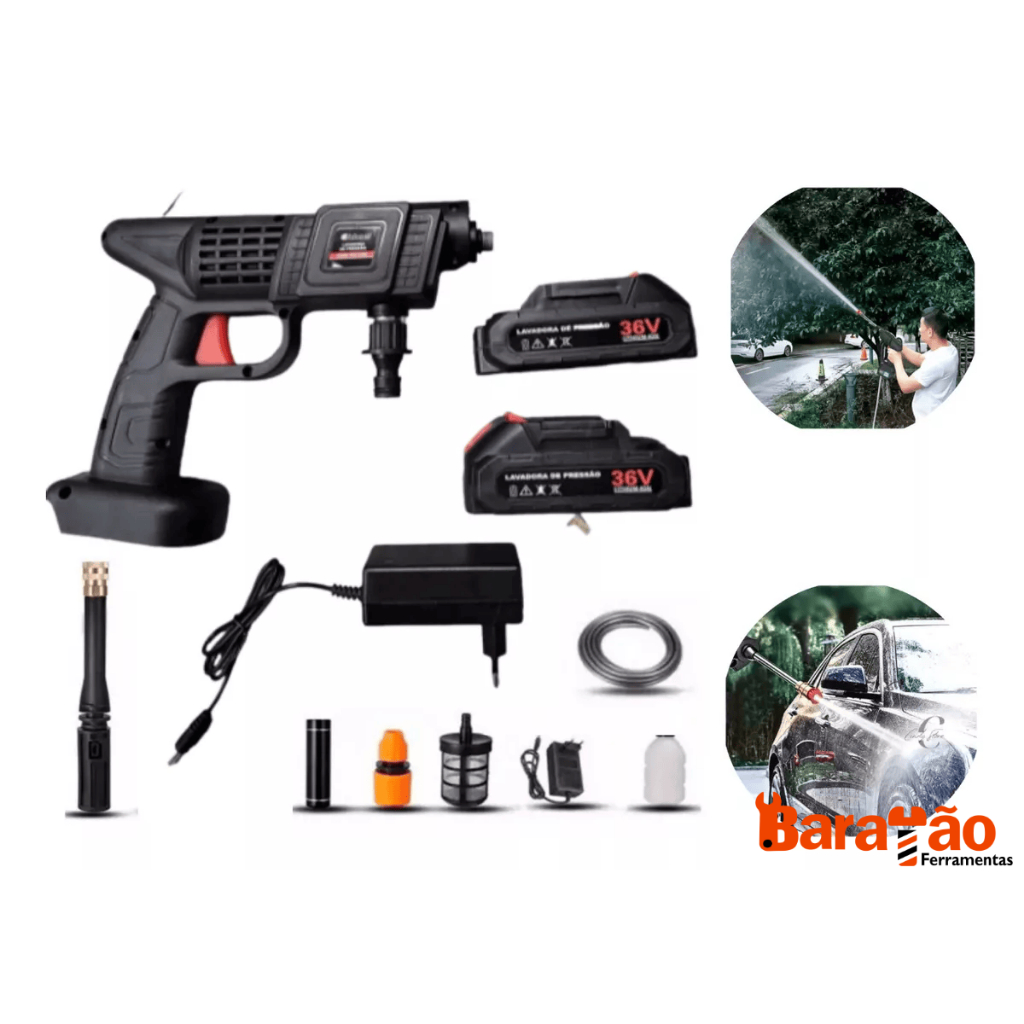 Lavadora Portátil De Alta Pressão 1000w 36v com maleta Nakasaki ...