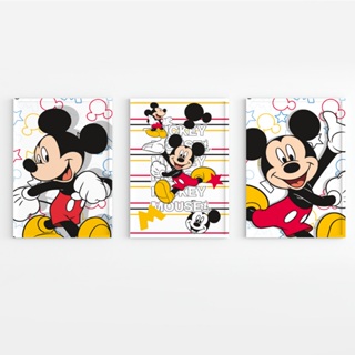 Kit 3 Quadros Decorativos Infantil Para Quartos Mickey