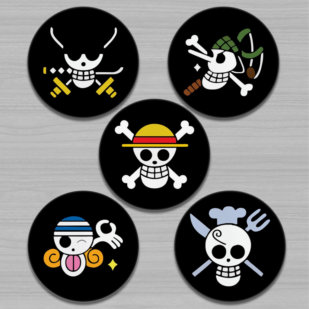 Kit Porta Copos Emborrachados - CAVEIRAS ONE PIECE