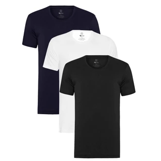 Kit 3 Camisas Camisetas Algodao Egipcio Slim Fit Basico