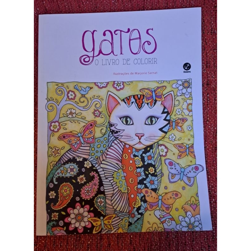 Livro: Gatos o livro de colorir | Shopee Brasil