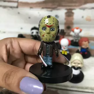 Mini Boneco de Filme de Terror Jason Sexta-Feira 13 Colecionável PVC