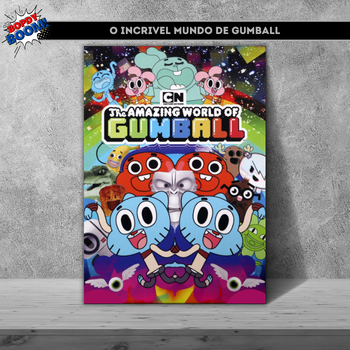 Personagens Decorativos O Incrível Mundo de Gumball em mdf