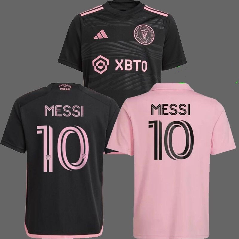 MESSI 10 Inter Miami CF Camisetas Preta Rosa 2023 2024