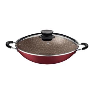 Panela Wok Antiaderente Tramontina 32cm Paris com Tampa 4,4 Litros