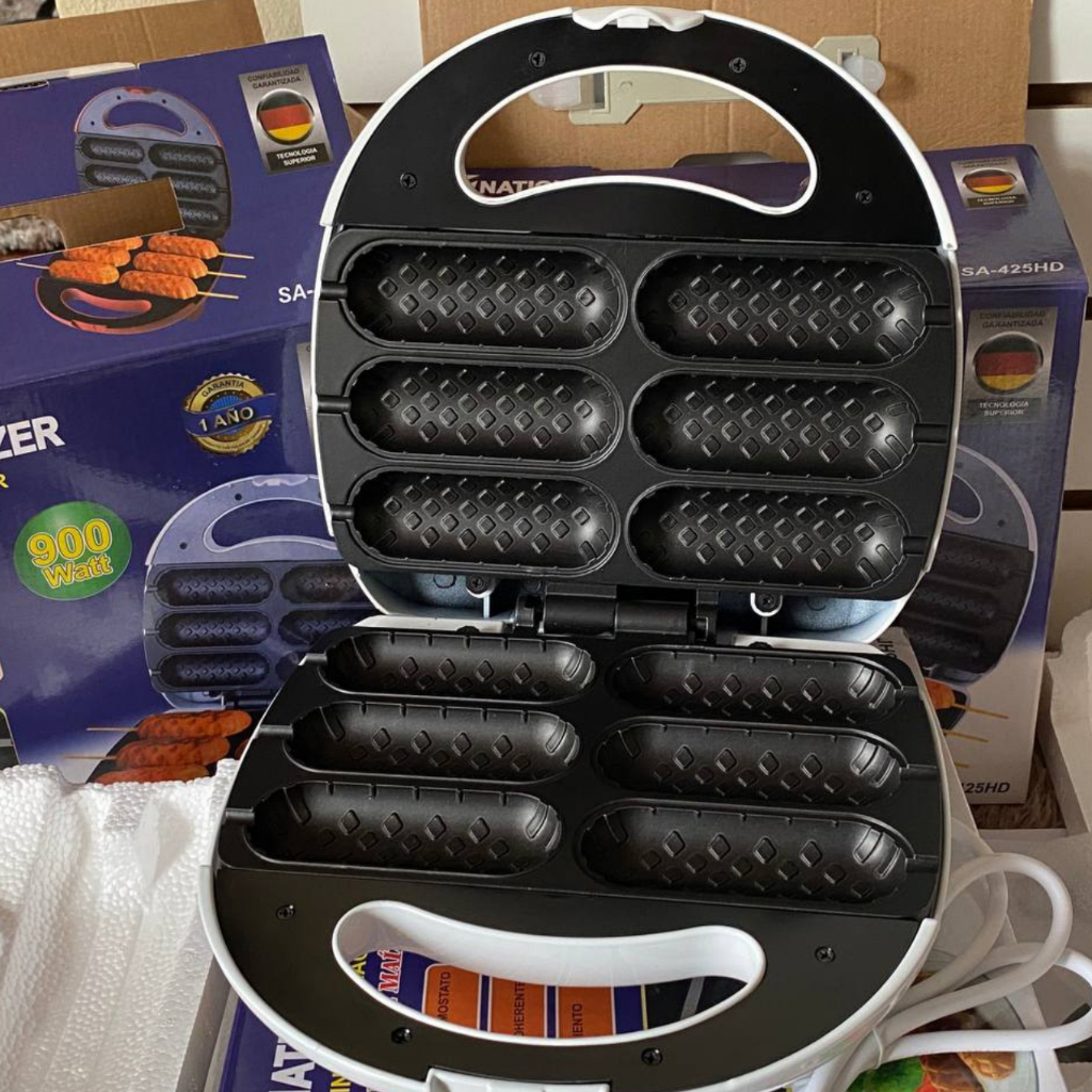 Crepeira Suiço Crepe e Hot Dog 6 Cavidades Raf 220V