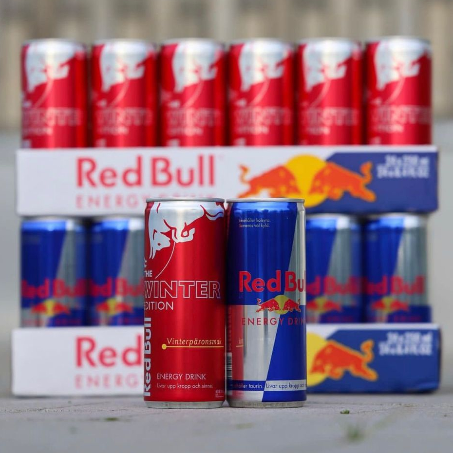 Energético Red Bull 250ml sabores Tradicional, Sem açúcar, Açaí, Melancia, Coco com Açaí