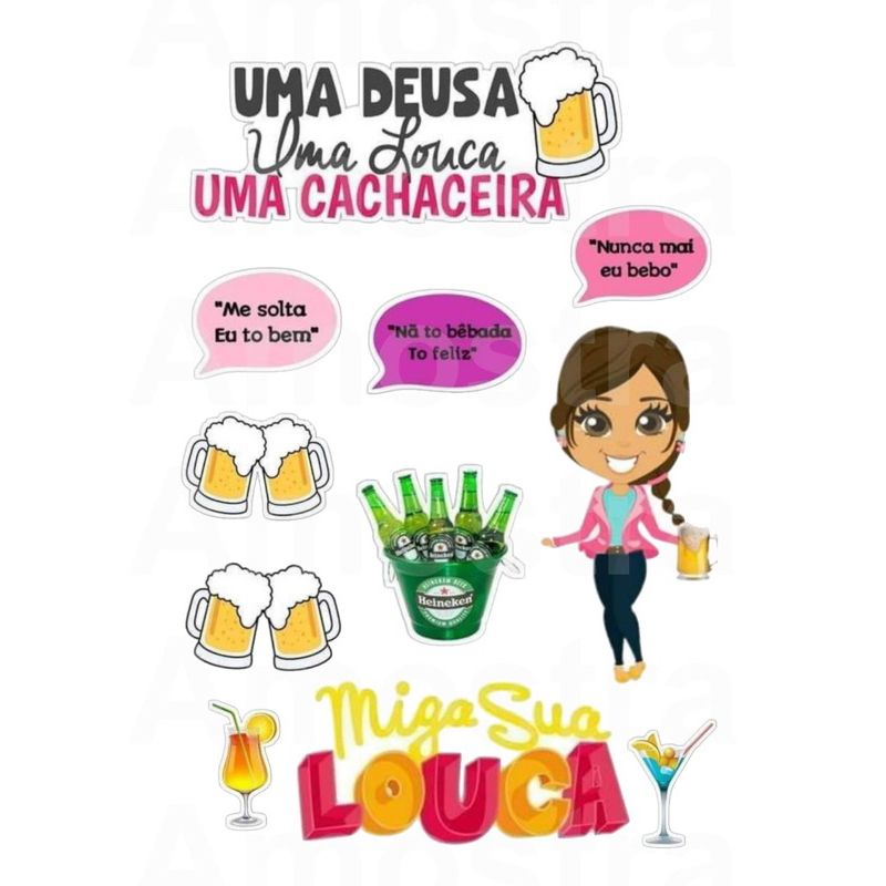 Aconfeitar - Bolo amiga cachaceira!😂🍺 #bolopersonalizado