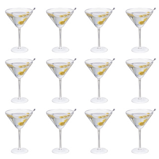 Conjunto De Taças 350ml Martini Acrílico Cristal Coquetéis Drinks