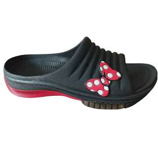 Chinelo Slide Feminino Lançamento Exclusivo Minie Preto