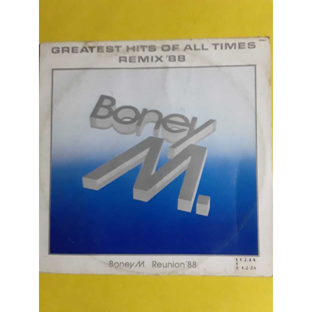 LP BONEY M - GREATEST HITS HITS OF ALL TIMES REMIX 88