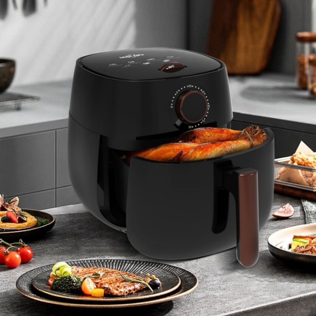 Fritadeira Elétrica Sem Óleo Air Fryer De Cozimento Inteligente Com Temporizador Idali Life