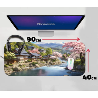 Mouse Pad Gamer Cultura Japonesa 90x40 70x30 60x40 Personalizado mousepad extra grande cerejeira japão japones