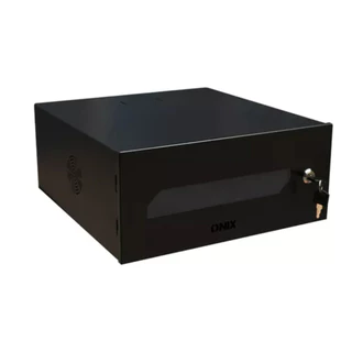 Mini Rack 3u X 350 Padrão 19" Preto p/ Dvr intelbras / câmeras / Roteador