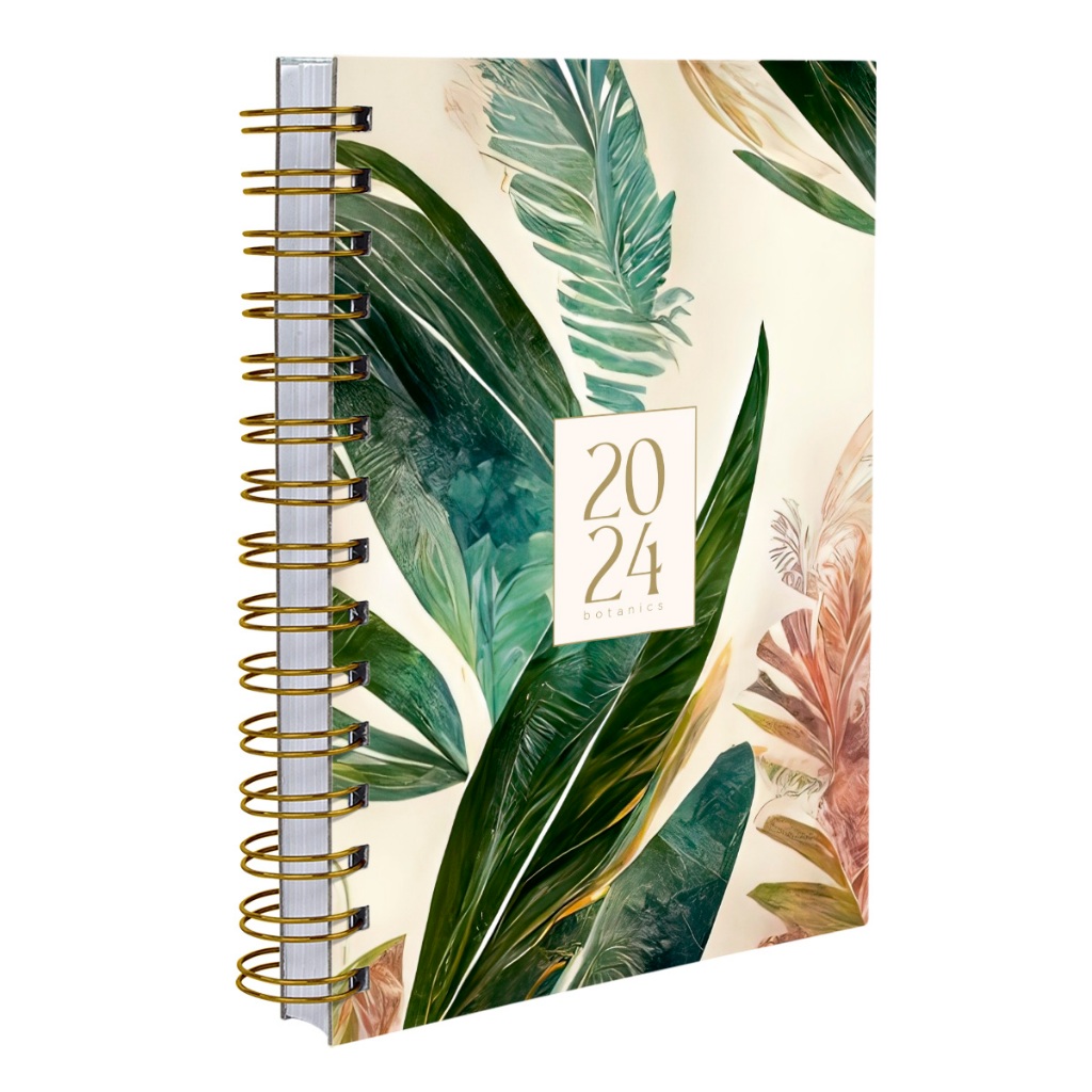 Agenda Capa Dura 2024 Botanics Palm Leaves