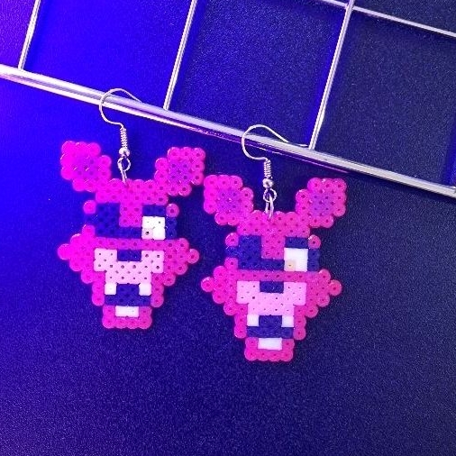 Conjunto Chaveiro/ Ímã/ Bottom Personagens FNAF (Five Nights at Freddy's) -  Pixel Art/ Pixel Arte/ Perler Beads/ Hama Beads