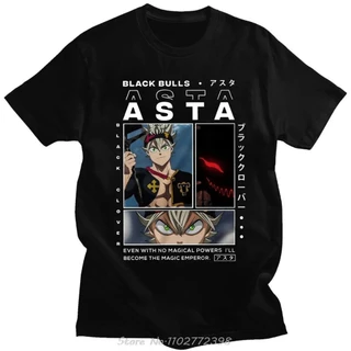 Camiseta Básica Unissex Black Bulls Asta Black Clover