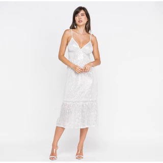 vestidos de paetês forrado com zíper nas costas amarração no ombro