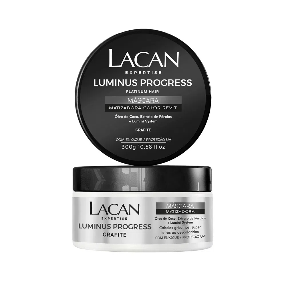 Máscara Matizadora Luminus Progress Platinum Hair Grafite Lacan 300g