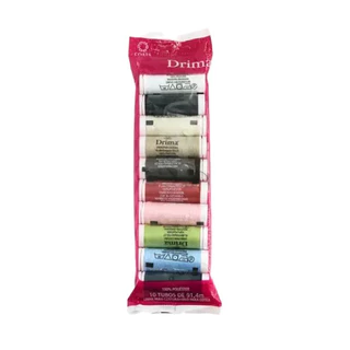 Kit 10 Linha de Costura Drima Blister BA10226