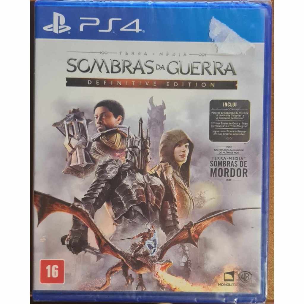 Jogo Terra-média: Sombras Da Guerra - Edição Limitada - PS4