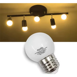 Lâmpada para Abajur de Led Bolinha Bivolt Branco Quente 3000k Amarela